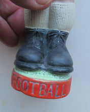 Load image into Gallery viewer, Very Rare Antique Bisque Porcelain SKINNY or Elongated  Figurine by Schafer &amp; Vater: FOOTBALLER
