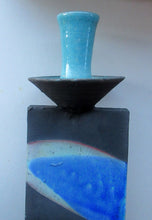 Load image into Gallery viewer, SCOTTISH POTTERY. Vintage Studio Pottery Sculptural Candleholder by Ian Kinnear at Oathlaw Pottery

