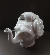 Load image into Gallery viewer, Vintage 1980s Fluck &amp; Law Teapot. Spitting Image Caricature of Margaret Thatcher
