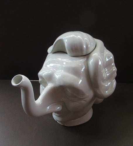 Vintage 1980s Fluck & Law Teapot. Spitting Image Caricature of Margaret Thatcher