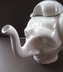 Vintage 1980s Fluck & Law Teapot. Spitting Image Caricature of Margaret Thatcher