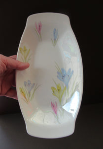 Stylish 1950s Norwegian Figgjo Flint Crocus Serving Plate or Sandwich Plate