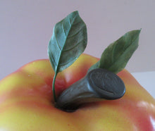 Load image into Gallery viewer, Vintage 1960s ROSY RED APPLE Hard Plastic Ice Bucket - with Original Heavy Glass Liner
