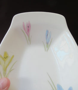 Stylish 1950s Norwegian Figgjo Flint Crocus Serving Plate or Sandwich Plate