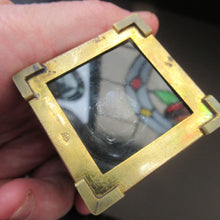 Load image into Gallery viewer, Antique 1920s Art Deco Egyptian Revival Damascene Inkwell
