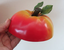 Load image into Gallery viewer, Vintage 1960s ROSY RED APPLE Hard Plastic Ice Bucket - with Original Heavy Glass Liner
