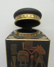 Load image into Gallery viewer, Antique 1920s Art Deco Egyptian Revival Damascene Inkwell
