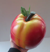 Load image into Gallery viewer, Vintage 1960s ROSY RED APPLE Hard Plastic Ice Bucket - with Original Heavy Glass Liner
