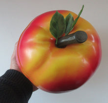Load image into Gallery viewer, Vintage 1960s ROSY RED APPLE Hard Plastic Ice Bucket - with Original Heavy Glass Liner
