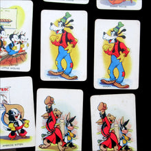 Load image into Gallery viewer, EARLY DISNEY SHUFFLED SYMPHONIES Collectable Game. Vintage Illustrated Pepys PLAYING CARDS. Issued 1939
