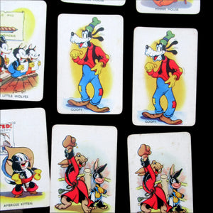 EARLY DISNEY SHUFFLED SYMPHONIES Collectable Game. Vintage Illustrated Pepys PLAYING CARDS. Issued 1939