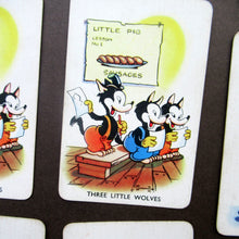 Load image into Gallery viewer, EARLY DISNEY SHUFFLED SYMPHONIES Collectable Game. Vintage Illustrated Pepys PLAYING CARDS. Issued 1939
