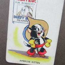 Load image into Gallery viewer, EARLY DISNEY SHUFFLED SYMPHONIES Collectable Game. Vintage Illustrated Pepys PLAYING CARDS. Issued 1939
