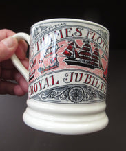 Load image into Gallery viewer, Emma Bridgewater Mug 2012. Diamond Jubilee Flotilla on the River Thames
