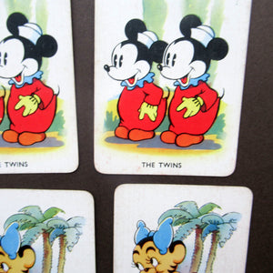 EARLY DISNEY SHUFFLED SYMPHONIES Collectable Game. Vintage Illustrated Pepys PLAYING CARDS. Issued 1939
