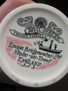 Emma Bridgewater Mug 2012. Diamond Jubilee Flotilla on the River Thames
