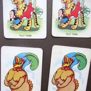 EARLY DISNEY SHUFFLED SYMPHONIES Collectable Game. Vintage Illustrated Pepys PLAYING CARDS. Issued 1939