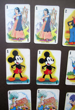Load image into Gallery viewer, EARLY DISNEY SHUFFLED SYMPHONIES Collectable Game. Vintage Illustrated Pepys PLAYING CARDS. Issued 1939
