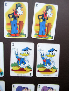 EARLY DISNEY SHUFFLED SYMPHONIES Collectable Game. Vintage Illustrated Pepys PLAYING CARDS. Issued 1939