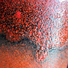 Load image into Gallery viewer, 1960s West German Vase with Scarlet Red Mottled Glaze. CARSTENS TÖNNIESHOF Red and Black Vase, Model 0004/22 
