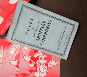 EARLY DISNEY SHUFFLED SYMPHONIES Collectable Game. Vintage Illustrated Pepys PLAYING CARDS. Issued 1939