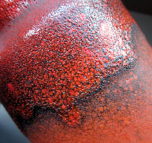 Load image into Gallery viewer, 1960s West German Vase with Scarlet Red Mottled Glaze. CARSTENS TÖNNIESHOF Red and Black Vase, Model 0004/22 
