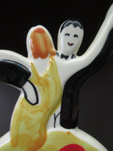 Load image into Gallery viewer, 1990s Pair of Times Past Jazz Age Clarice Cliff Reproduction Figurines
