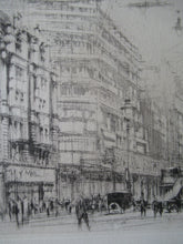 Load image into Gallery viewer, William Walcot Fleet Street London 1931 Etching Pencil Signed
