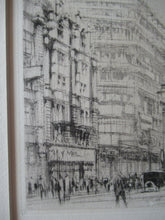 Load image into Gallery viewer, William Walcot Fleet Street London 1931 Etching Pencil Signed
