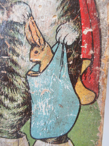 Antique Wooden Skittle Pantomime Cat Puss in Boots