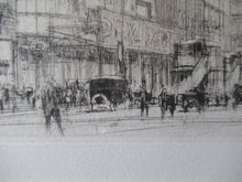 Load image into Gallery viewer, William Walcot Fleet Street London 1931 Etching Pencil Signed
