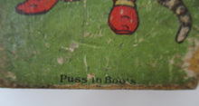 Load image into Gallery viewer, Antique Edwardian Wooden Skittle. PANTOMIME THEME. Puss in Boots Cat
