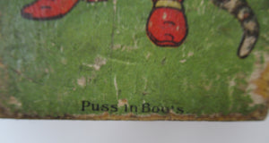 Antique Edwardian Wooden Skittle. PANTOMIME THEME. Puss in Boots Cat