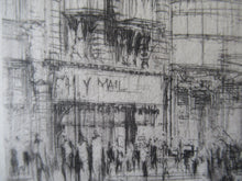 Load image into Gallery viewer, William Walcot Fleet Street London 1931 Etching Pencil Signed
