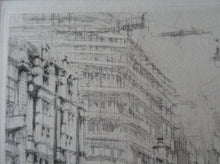 Load image into Gallery viewer, William Walcot Fleet Street London 1931 Etching Pencil Signed
