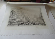 Load image into Gallery viewer, William Walcot Fleet Street London 1931 Etching Pencil Signed
