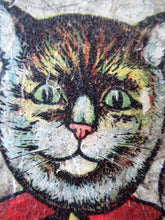 Load image into Gallery viewer, Antique Wooden Skittle Pantomime Cat Puss in Boots
