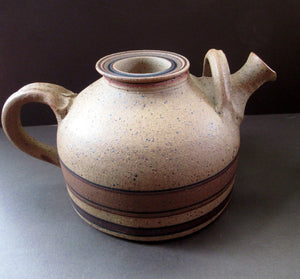 1970s Danish Studio Pottery Teapot by Jesper Packness, Denmark. Copenhagen