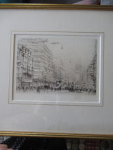 Load image into Gallery viewer, William Walcot Fleet Street London 1931 Etching Pencil Signed
