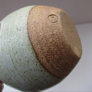 David Heminsley 1980s Stoneware Studio Pottery Vase Scottish