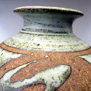 David Heminsley 1980s Stoneware Studio Pottery Vase Scottish