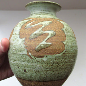 David Heminsley 1980s Stoneware Studio Pottery Vase Scottish