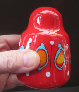 1960s BRISTOLIA, ITALY Pottery Cruet Set. Salt and Pepper Pot, Mustard Pot on Stand