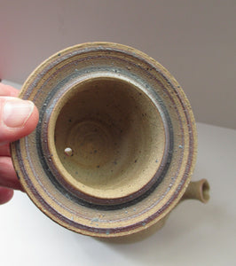 1970s Danish Studio Pottery Teapot by Jesper Packness, Denmark. Copenhagen