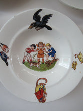 Load image into Gallery viewer, Antique German Nursery Miniature Bowls. Children in a Farmyard
