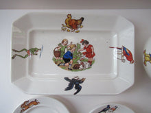 Load image into Gallery viewer, Antique German Bone China Nursery Ware. Small Job Lot. Farmyard Scenes
