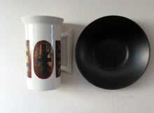 Load image into Gallery viewer, Portmeirion Gold Signs 1960s Spare Coffee Cup and Saucer
