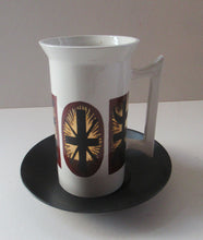 Load image into Gallery viewer, SPARE ITEM: One Only. Very Rare 1960s Portemeirion Coffee Cup and Saucer: GOLD SIGNS PATTERN
