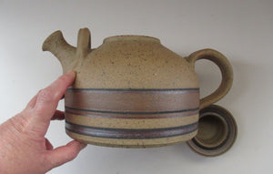 1970s Danish Studio Pottery Teapot by Jesper Packness, Denmark. Copenhagen