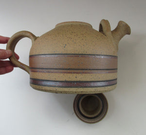 1970s Danish Studio Pottery Teapot by Jesper Packness, Denmark. Copenhagen